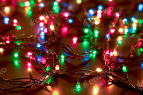 Preview: New Year And Christmas Lights Background