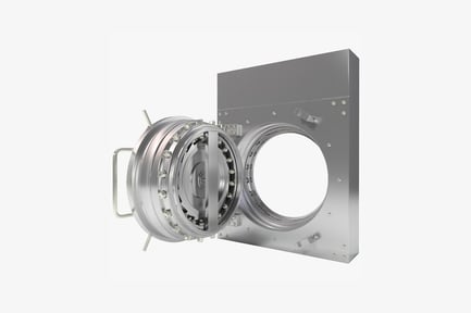 Preview: Rectangular mechanical device with circular gear mechanism