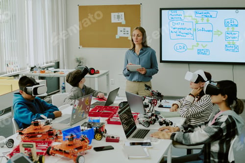 Preview: Teacher Watching Student in Classroom