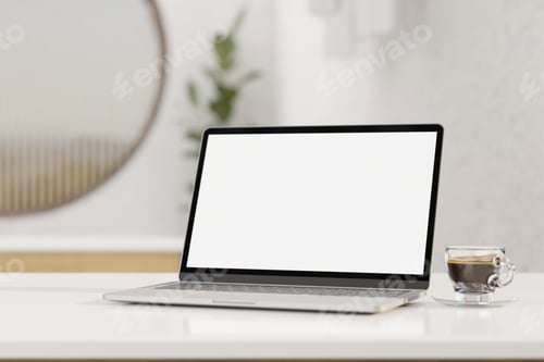 Preview: laptop, mockup, blank screen, computer monitor