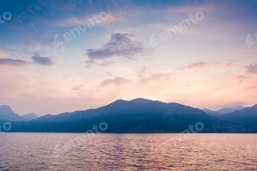 Preview: Sunset at Lake Garda
