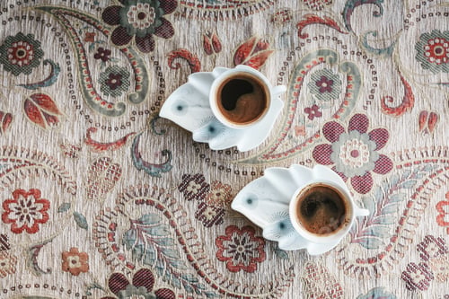 Preview: Turkish coffee top view