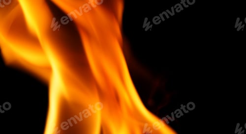 Preview: Abstract shape of fire close-up