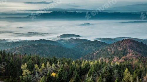 Preview: Wonderful sunrise in the Tatra Mountains in autumn