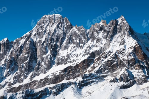 Vorschau: Blick auf den Gipfel des Mount Everest von Kala Patthar aus, Weg zum Mount Everest-Basislager