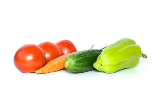Preview: Tomatoes, carrot, cucumber and sweet pepper