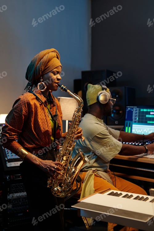 Preview: Performing Jazz Music in Recording Studio with Saxophone