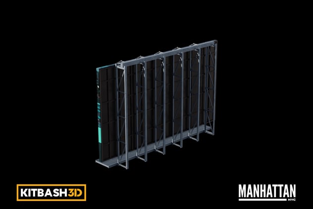 Kitbash: Manhattan - Billboard J 3D, Incl. city & billboard - Envato