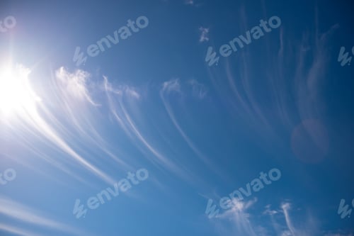 Preview: Cirrus Clouds on Blue Sky