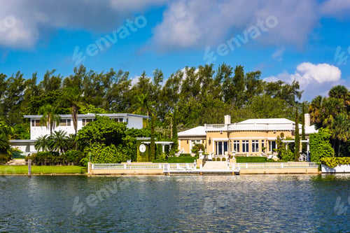 Preview: Houses Along Collins Canal In Miami Beach, Florida.