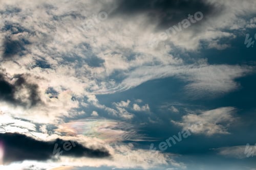 Preview: colorful dramatic sky with cloud at sunset.