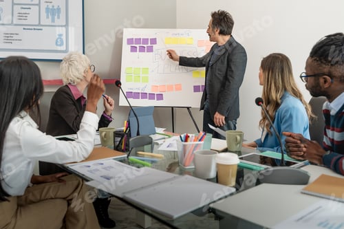 Preview: Collaborative Business Meeting with Presentation and Strategy Planning