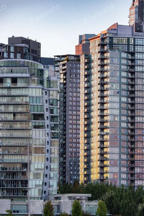 Preview: High-rise Apartment Buildings in Downtown Vancouver, British Columbia, Canada