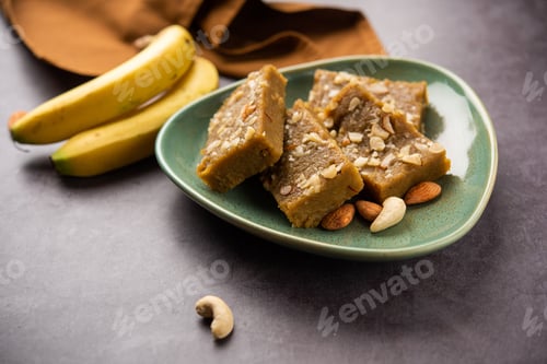 Preview: Banana Burfi or pakke kele ki barfi is a delicious Indian dessert made during festivals