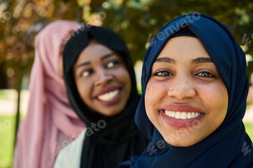 Preview: Sisterhood Snapshot: Middle Eastern Muslim Women in Hijab Capturing Unity