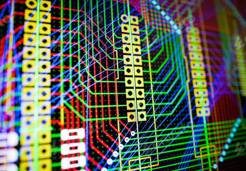 Preview: PCB electric circuit on the PC screen
