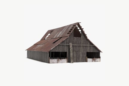 Preview: Dilapidated Farm Barn: Weathered Rural Structure