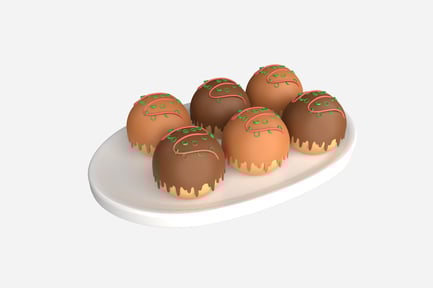Preview: Takoyaki 3D Illustration