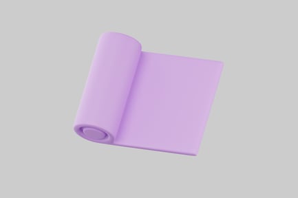 Preview: Light purple rectangular mat with rounded corners