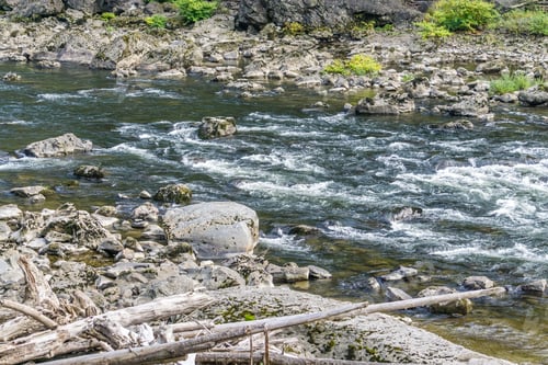 Preview: Whitewater Rapids On The Snoqualmie River In Washington State.