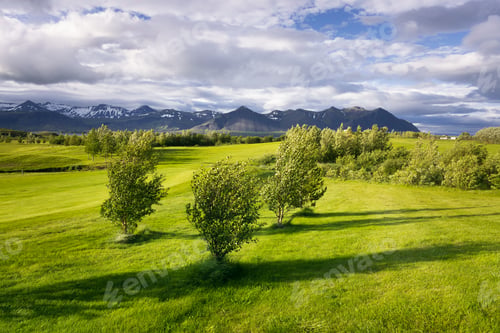 Preview: Landscape with golf courses in Iceland
