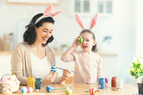 Preview: family preparing for Easter