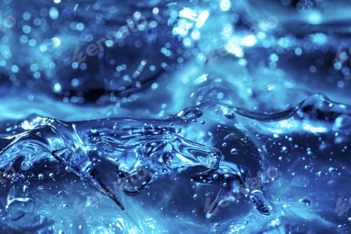 Preview: Purifying blue gel macro background texture Product for cosmetology and dermatology.