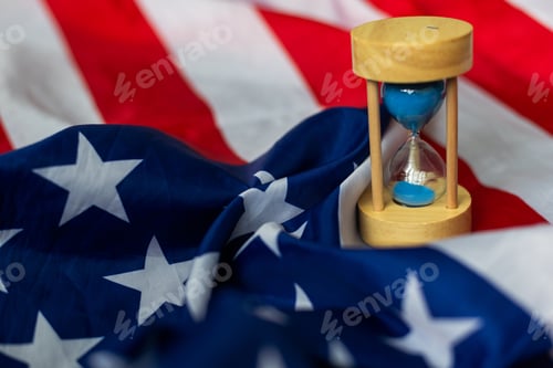 Preview: Sand-glass in the American flag