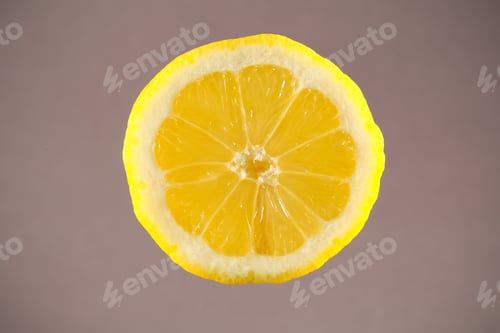 Preview: Lemon Cut Juicy On Bright Background