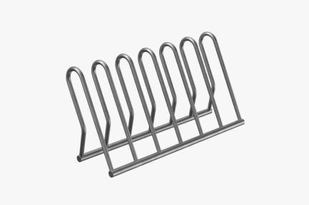 Urban Bike Rack for 6 Bicycles, Metal