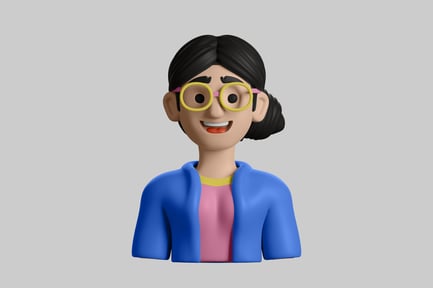 Preview: Cartoon teacher figure