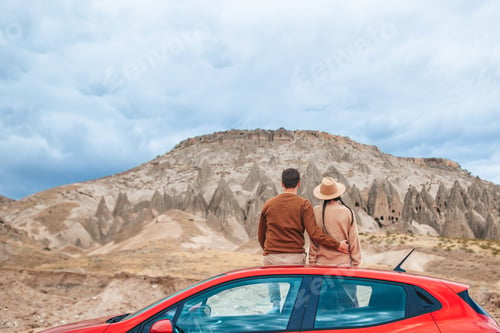 Preview: Happy couple on summer car vacation
