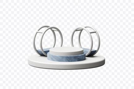 Preview: Abstract 3D Podium Composition