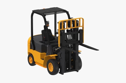 Preview: Heavy Duty Forklift Truck with Raised Forks