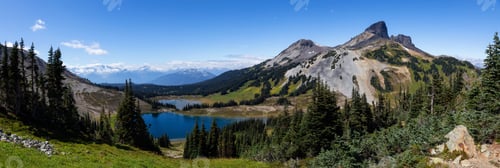 Preview: Canadian Mountain Landscape. Garibaldi, BC. Nature Background