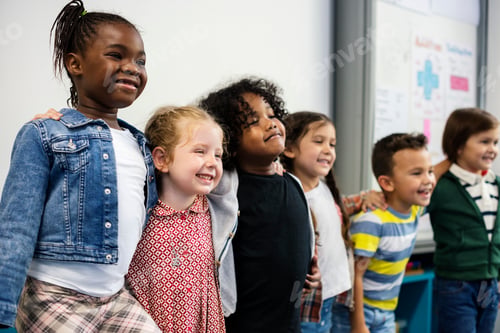 Preview: Happy kids at elementary school
