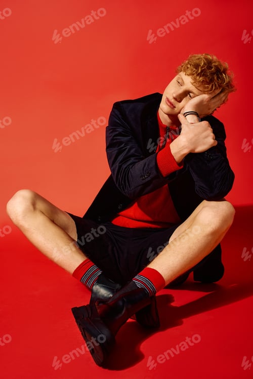 Preview: Stylish man showcases holiday fashion vibes for Christmas 2025 with a unique flair