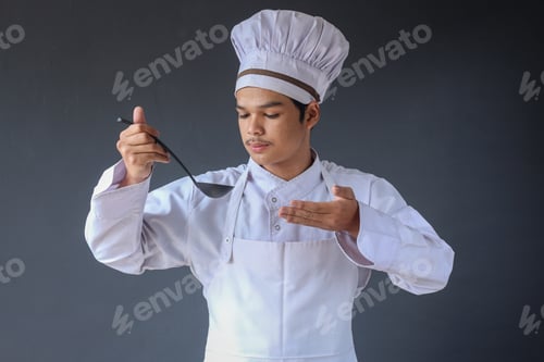 Preview: chef tasting the food
