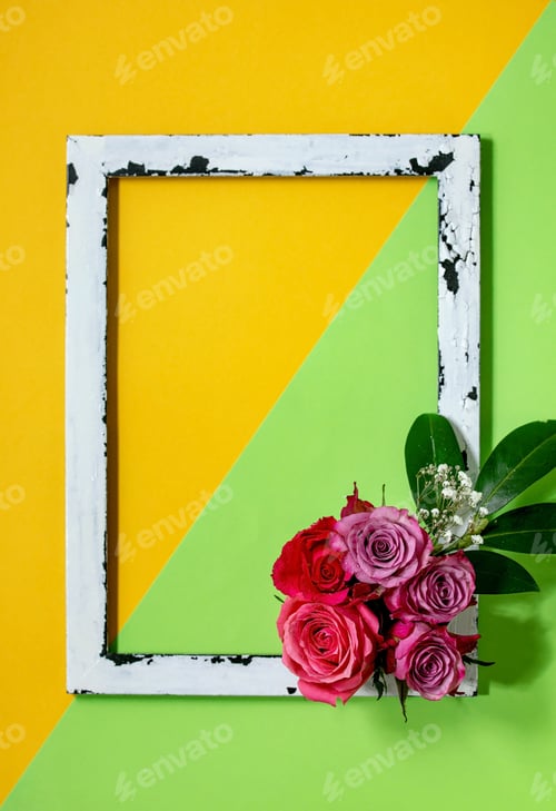 Preview: Creative layout roses flowers
