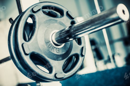 Preview: Ten Kilogram Weight on Barbell in Gym