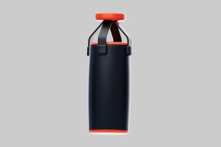 Preview: Modern black punching bag design