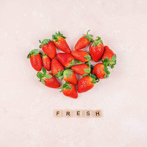 Preview: Romantic concept composition with strawberries