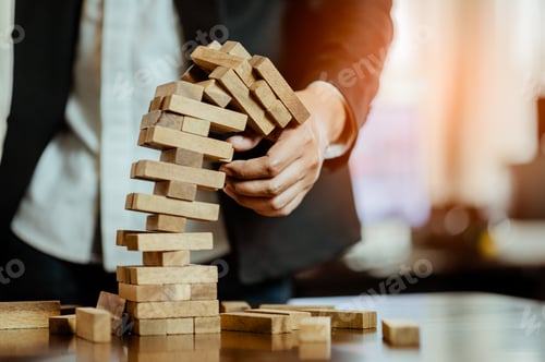 Preview: Fails Building Tower, Concept For Challenge And Fail In Business