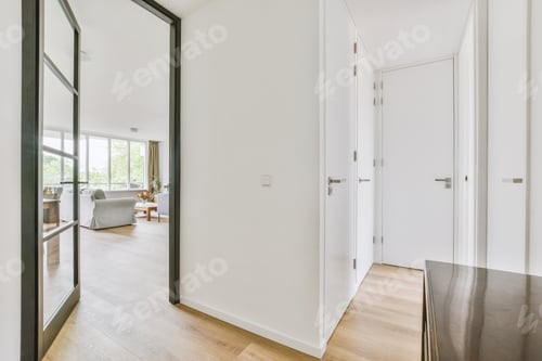 Preview: Spacious hall in modern apartment