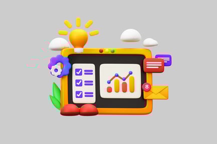 Preview: Business analytics dashboard with data