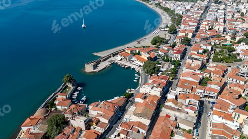 Preview: View of the port of Nafpaktos, Greece