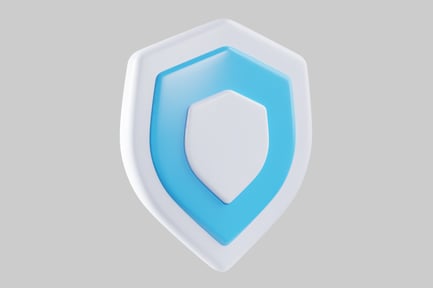 Preview: Blue and white shield