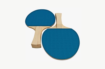 Preview: Overlapping round and rectangular ping pong paddles