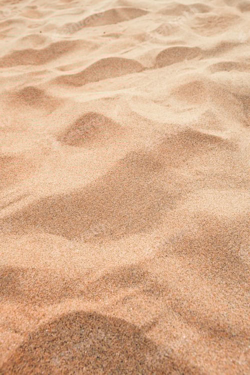 Preview: Beach sand background, Tropical tourist resort brown sandy surface for vacation design concept.