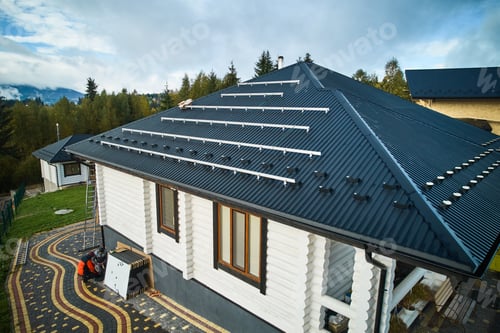 Preview: Preparing for installation of solar panels on a roof.